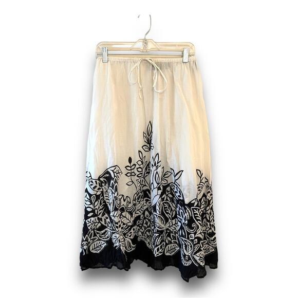 AVENUE black white silver sequin Maxi skirt SZ 18/20 NWT - Picture 14 of 15